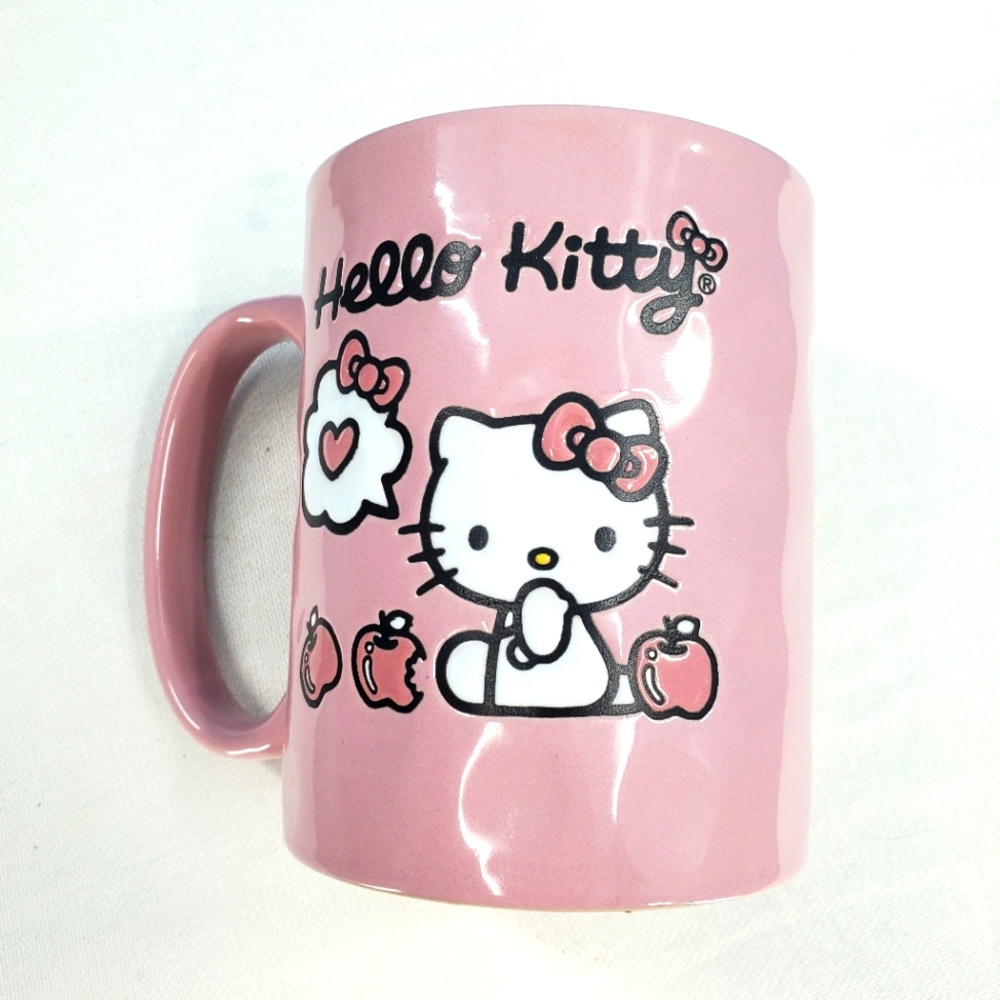 Hello Kitty pink ceramic mug NWT
